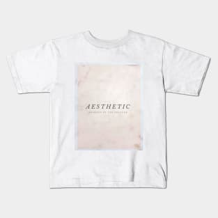 AESTHETIC - BRANDED BY THE CREATOR - Cream Kids T-Shirt